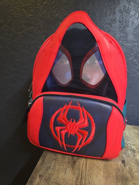 Loungefly Marvel Spiderverse Miles Morales Hoody Cosplay Mini Backpack NEW main image 4